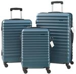 pro.tec Koffer Set 3-teilig Pona Reisekoffer ABS Hartschalenkoffer mit 4 Rollen