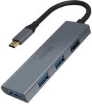 Akasa USB-3.0-Hub mit 4 Anschl&uuml;ssen, USB 3.1, 5 Gbit/s USB 3.0,...