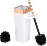 bremermann WC-Garnitur Savona, WC-B&uuml;rstenhalter, Toilettenb&uuml;rstenhalter, eckig
