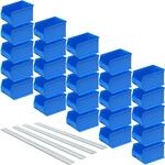 BRB 25 Sichtlagerboxen LB4, blau, Inhalt 2,9 Liter, LxBxH 235x145x125 mm, inkl....