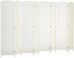 HOMCOM Paravent 8-teilig Raumteiler Faltbar Sichtschutz 320x170 cm Wei&szlig; |...