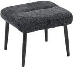 HOMCOM Sitzhocker Hocker mit weichem Sitzkissen Stahlbeinen Fu&szlig;hocker mit