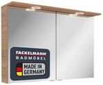 FACKELMANN Vita Spiegelschrank Summer Oak, 100 cm, mit Dimmfunktion und