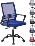 mcc direct Verstellbarer B&uuml;rostuhl, ergonomischer Netz-Drehstuhl mit...