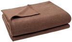 Soft-Fleece-Decke &ndash; Polarfleece-Decke mit H&auml;kelstich &ndash; Flauschige...