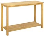 vidaXL Gartenkonsole Tisch Helles Akazienholz 110 x 40 x 75 cm