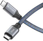Sonero USB-C Kabel, 4K 60Hz, USB 3.2, DP Alt, 10 GB/s, 100W Ladekabel, 1,0m