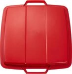 Graf Deckel Mehrzweck-Beh&auml;lter eckig 90 Liter rot