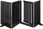 Relaxdays Absperrgitter, freistehendes Schutzgitter mit T&uuml;r, HxB: 70x207 cm,