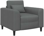 vidaXL Sessel Dunkelgrau Stoff