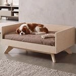 Mendler Tierbett HWC-Q64 - Natur, Kissen beige