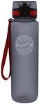 FC Bayern M&uuml;nchen I Trinkflasche I Durchsichtig I 1 L I Schule I Kindergarten I
