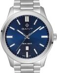 GANT G182003 Bridgeton Herrenuhr Edelstahl Silberfarben Blau 43 mm Quarz 10 ATM