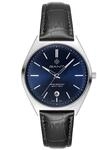 Gant G201003 Abington Herrenuhr Quarz mit schwarzem Lederband, blauem Sunray