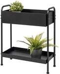eluno Pflanzenst&auml;nder, Blumenst&auml;nder mit 2 Ablagefl&auml;chen, B&uuml;cherregal,...