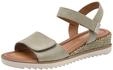 Tamaris Damen Heeled Sandals Textil, gr&uuml;n, 37 EU