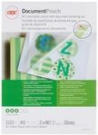 GBC Laminierfolien A5 80 mic, Robuste Laminiertaschen im 100er Pack, Gl&auml;nzend,