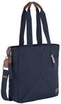 camel active Damen Aurum Zip Tote Bag mit Farbiger Stickerei Dunkelblau, M,