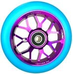 F26 Stunt Scooter Rolle, Spy7, 110 mm, Lila/PU T&uuml;rkis