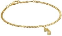 trendor M&auml;dchen-Armband mit Buchstabe J 925 Silber Vergoldet 21602-J
