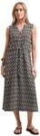 Street One Midi-Kleid mit Split Neck und Zipper Clay Sand 34