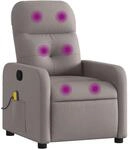 vidaXL Massagesessel, Sessel Verstellbare R&uuml;ckenlehne Fu&szlig;teil, Fernsehsessel