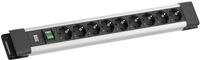 BACHMANN CONNECTUS 9-Fach Steckdosenleiste (Robuste Mehrfachsteckdose mit...