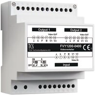 TCS Videoverteiler 2-Fach 4TE, FVY1200-0400