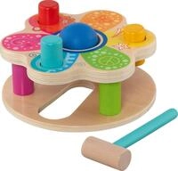 goki 58310 &ndash; Hammerbank Flower Power aus Holz &ndash; Designspielzeug aus der