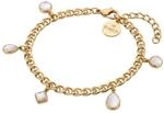Purelei Soft Shine Armband, Perlmutt, Gold, wasserfest