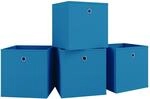 VCM 4er Set Faltbox | Klappbox Stoff Kiste | Faltschachtel | Ma&szlig;e ca. H. 28 x...