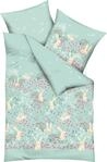 Kaeppel Kinder-Bettw&auml;sche Bunnys Renforc&eacute; Mint Gr&ouml;&szlig;e 1x 100x135 cm + 1x...