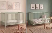 Kids Collective Babybett Kinderbett Gitterbett mit Rausfallschutz Baby Bett 