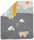 David Fussenegger JUWEL, Baby-und Kinderdecke Camping grau, 90x70 cm