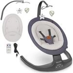 LIONELO Ralf 2in1 Babywippe und Liegestuhl, Fernbedienung, 12 Melodien | zwei