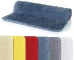 Spirella Badteppich Badvorleger Duschvorleger Fino Supersoft Hochflor waschbar,