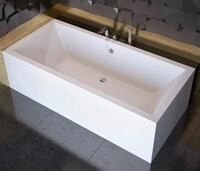 BADLAND Badewanne Original Wei&szlig; Acryl Wanne Rechteck QUADRO 190x90 KOMPLETTSET...