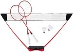 Donnay Badminton Set - Federball Set f&uuml;r 2 Personen - mit Federb&auml;lle,...