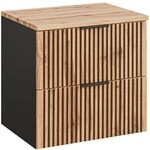 Lomadox Waschtischunterschrank 60 cm Unterschrank mit Waschtischplatte f&uuml;r