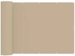 vidaXL Balkon Sichtschutz 150 x 400 cm Stoff mit PU-Beschichtung Beige