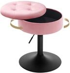 WOLTU Schminktisch Hocker, mit Stauraum, Samt, Rosa