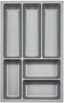 Orga-Box 3 Besteckeinsatz Tiefe: 473 x Breite: 291 mm silbergrau