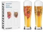 RITZENHOFF 3481011 Weizenbierglas 500 ml - 2er Set - Serie Brauchzeit Set - 2 St&uuml;ck