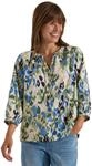 Cecil 3/4-Arm Bluse mit Turn-Up und Print Cashmere beige L