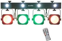 EUROLITE LED KLS-190 Kompakt-Lichtset/Bar mit 4 RGB-Spots, 4 wei&szlig;en...