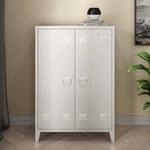 [en.casa] Metallschrank Orip&auml;&auml; Wohnzimmerschrank 110 x 75 x 33 cm Aktenschrank