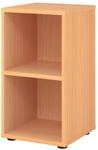 b&uuml;m&ouml; Regal Buche, Standregal aus Holz f&uuml;r 2 Ordnerh&ouml;hen - B&uuml;cherregal...