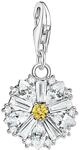 THOMAS SABO Charm-Anh&auml;nger Lovely Daisy mit Steinen Silber Recyceltes 925...