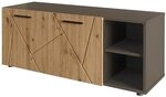 Vicco Schuhschrank Irma, Anthrazit/Artisan, 106 x 43 cm | mit 2 T&uuml;ren, zur