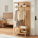 [en.casa] Garderobenst&auml;nder Yp&auml;j&auml; offener Garderobenschrank mit Kleiderstange